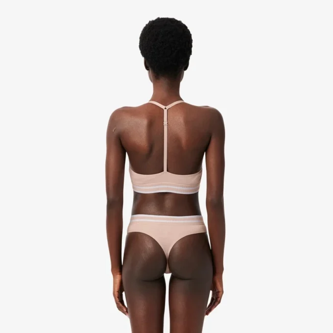 Gerippter Baumwoll-Bralette Gerippter Baumwoll-Bralette