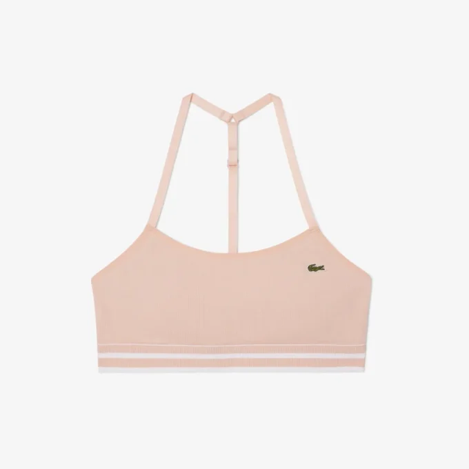 Gerippter Baumwoll-Bralette Gerippter Baumwoll-Bralette