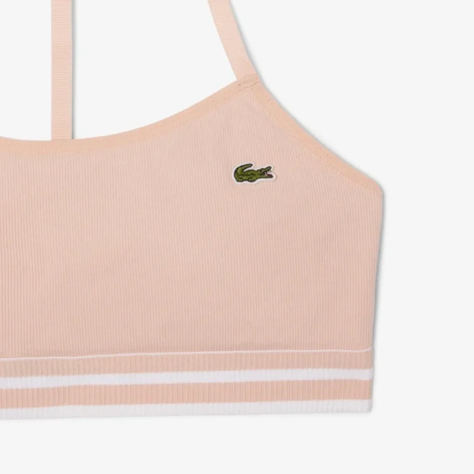 Gerippter Baumwoll-Bralette Gerippter Baumwoll-Bralette