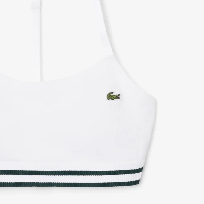 Gerippter Baumwoll-Bralette Gerippter Baumwoll-Bralette