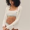 Gerippter Baumwoll-Bralette Gerippter Baumwoll-Bralette