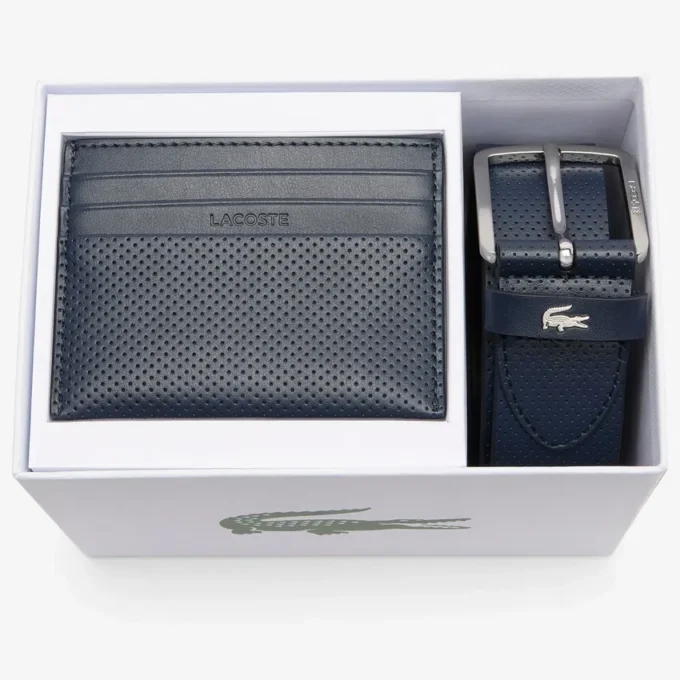 Geschenkset aus Ledergürtel und Kartenetui Geschenkset aus Ledergürtel und Kartenetui