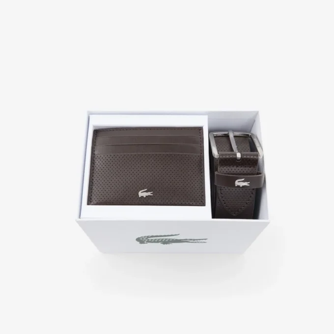Geschenkset aus Ledergürtel und Kartenetui Geschenkset aus Ledergürtel und Kartenetui