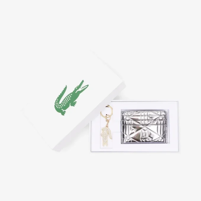 Geschenkset mit Kartenetui und Metall-Schlüsselanhänger Geschenkset mit Kartenetui und Metall-Schlüsselanhänger