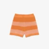 Gestreifte Mesh-Strick-Shorts Gestreifte Mesh-Strick-Shorts