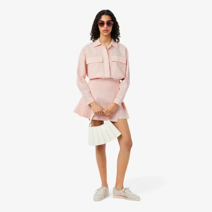 Gestreifte Seersucker-Jacke Gestreifte Seersucker-Jacke