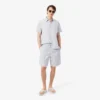 Gestreifte Shorts aus Baumwollpopeline Gestreifte Shorts aus Baumwollpopeline