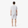 Gestreifte Shorts aus Baumwollpopeline Gestreifte Shorts aus Baumwollpopeline