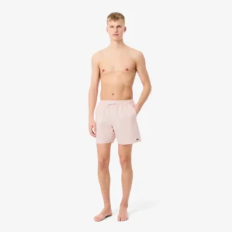 Gestreifte, strukturierte Retroshorts in mittlerer Länge für Herren