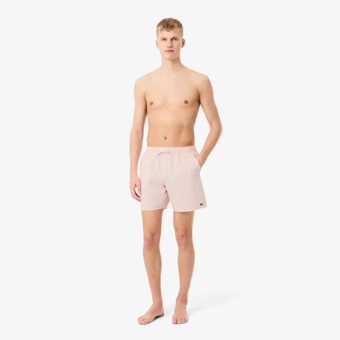 Gestreifte, strukturierte Retroshorts in mittlerer Länge für Herren Gestreifte, strukturierte Retroshorts in mittlerer Länge für Herren