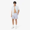 Gestreifte, strukturierte Retroshorts in mittlerer Länge für Herren Gestreifte, strukturierte Retroshorts in mittlerer Länge für Herren