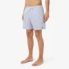 Gestreifte, strukturierte Retroshorts in mittlerer Länge für Herren Gestreifte, strukturierte Retroshorts in mittlerer Länge für Herren