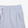 Gestreifte, strukturierte Retroshorts in mittlerer Länge für Herren Gestreifte, strukturierte Retroshorts in mittlerer Länge für Herren