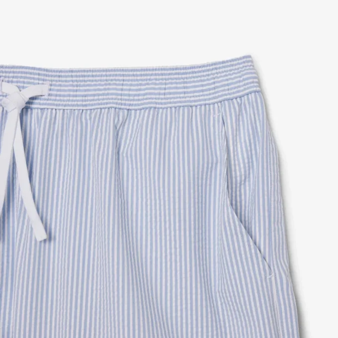 Gestreifte, strukturierte Retroshorts in mittlerer Länge für Herren Gestreifte, strukturierte Retroshorts in mittlerer Länge für Herren