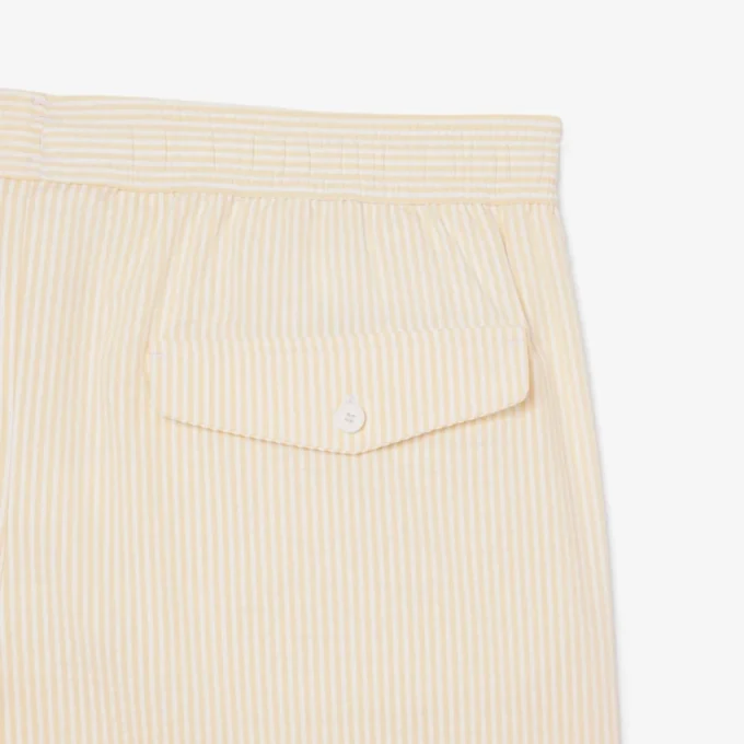 Gestreifte, strukturierte Retroshorts in mittlerer Länge für Herren Gestreifte, strukturierte Retroshorts in mittlerer Länge für Herren