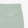 Gestreifte, strukturierte Retroshorts in mittlerer Länge für Herren Gestreifte, strukturierte Retroshorts in mittlerer Länge für Herren