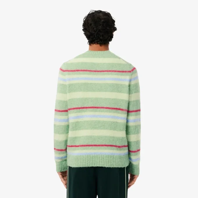 Gestreifter Alpaka-Wollpullover für Herren Gestreifter Alpaka-Wollpullover für Herren