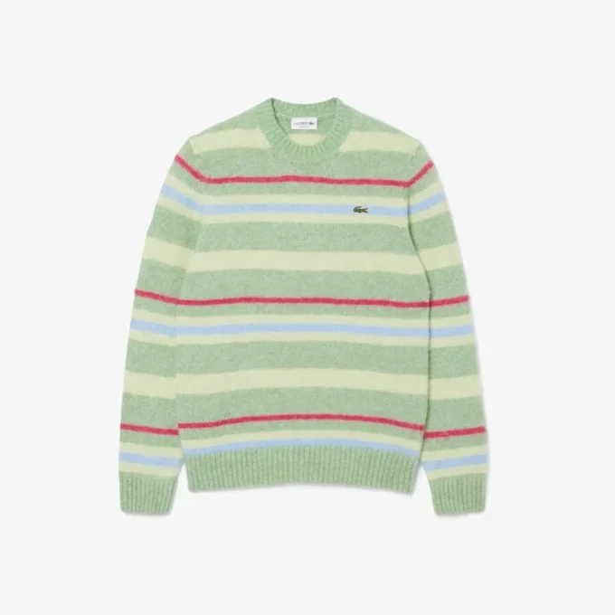Gestreifter Alpaka-Wollpullover für Herren Gestreifter Alpaka-Wollpullover für Herren