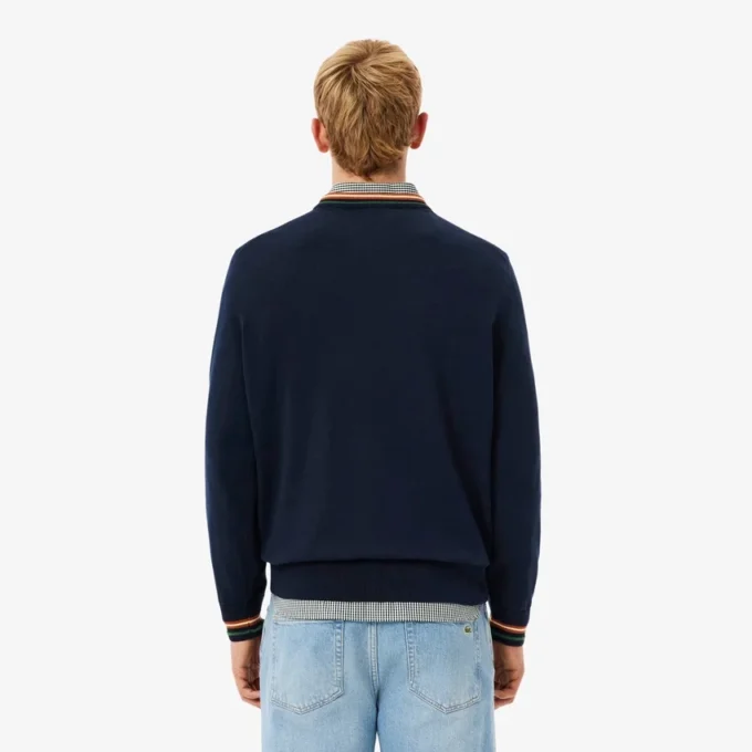 Gestreifter Baumwoll-Jersey-Pullover für Herren Gestreifter Baumwoll-Jersey-Pullover für Herren