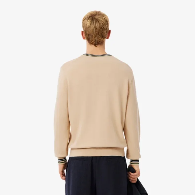 Gestreifter Baumwoll-Jersey-Pullover für Herren Gestreifter Baumwoll-Jersey-Pullover für Herren