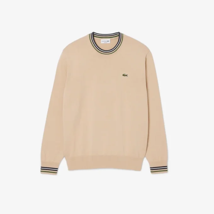 Gestreifter Baumwoll-Jersey-Pullover für Herren Gestreifter Baumwoll-Jersey-Pullover für Herren