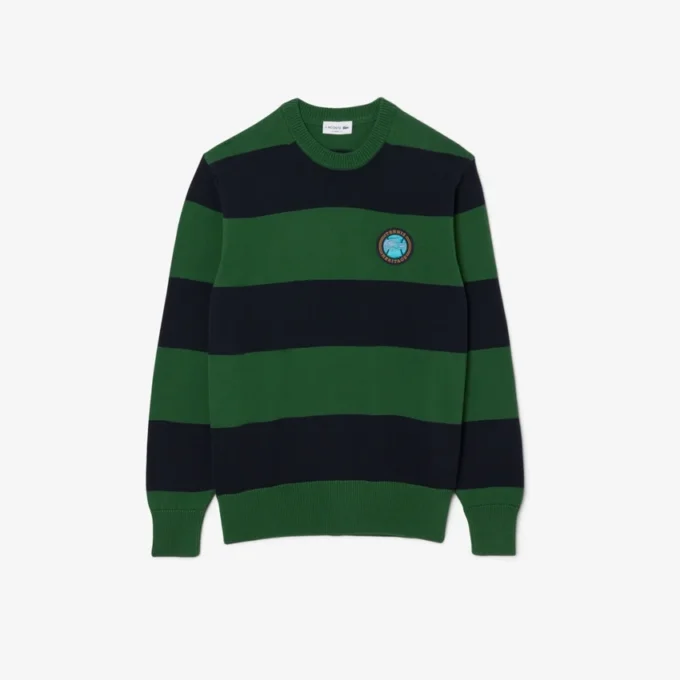 Gestreifter Baumwoll-Jersey-Pullover für Herren Gestreifter Baumwoll-Jersey-Pullover für Herren