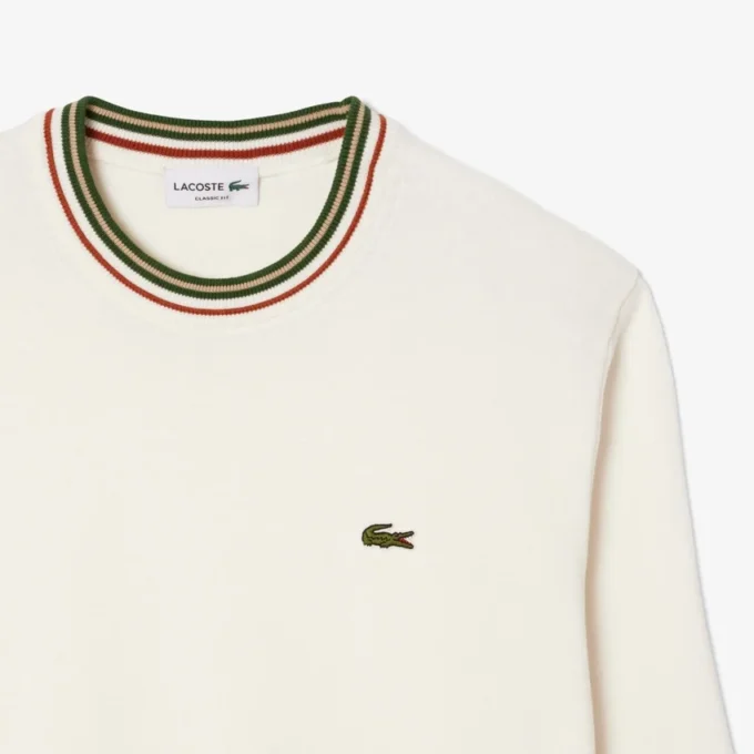 Gestreifter Baumwoll-Jersey-Pullover für Herren Gestreifter Baumwoll-Jersey-Pullover für Herren