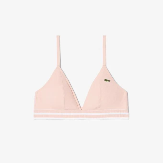 Gestreifter Baumwoll-Triangel-Bralette Gestreifter Baumwoll-Triangel-Bralette