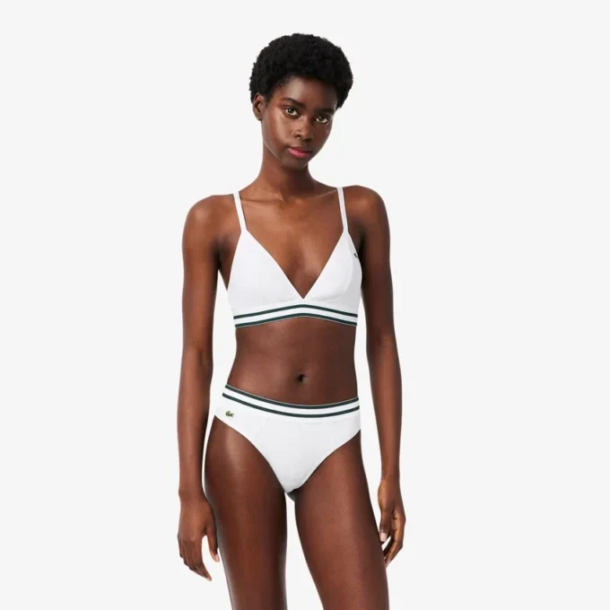 Gestreifter Baumwoll-Triangel-Bralette Gestreifter Baumwoll-Triangel-Bralette