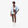 Gestreifter Baumwoll-Triangel-Bralette Gestreifter Baumwoll-Triangel-Bralette