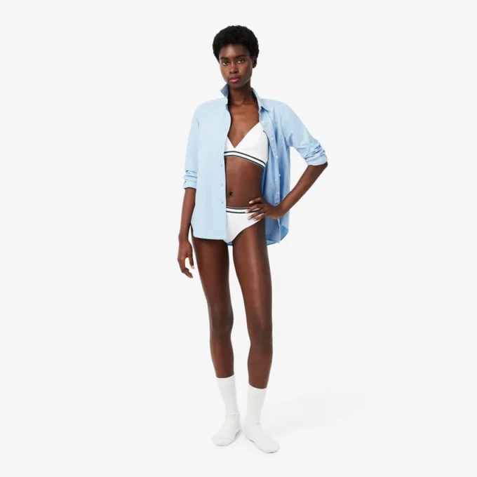 Gestreifter Baumwoll-Triangel-Bralette Gestreifter Baumwoll-Triangel-Bralette