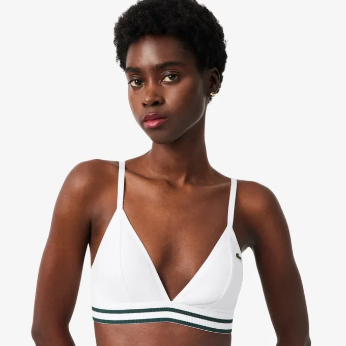 Gestreifter Baumwoll-Triangel-Bralette Gestreifter Baumwoll-Triangel-Bralette