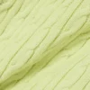 Gestreifter Pullover mit Zopfmuster und Poloshirt-Kragen Gestreifter Pullover mit Zopfmuster und Poloshirt-Kragen