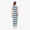 Gestreiftes Baumwollkleid Gestreiftes Baumwollkleid