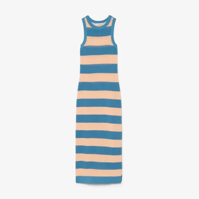 Gestreiftes Baumwollkleid Gestreiftes Baumwollkleid