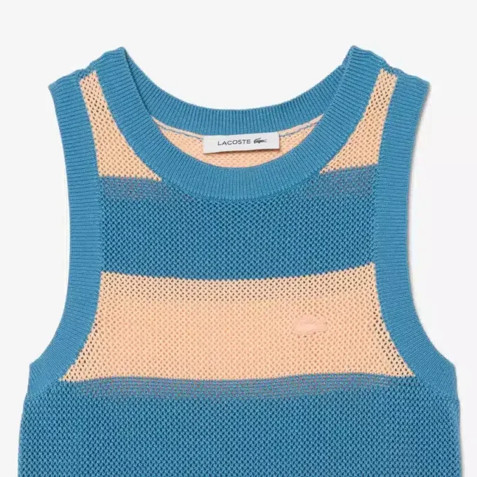 Gestreiftes Baumwollkleid Gestreiftes Baumwollkleid