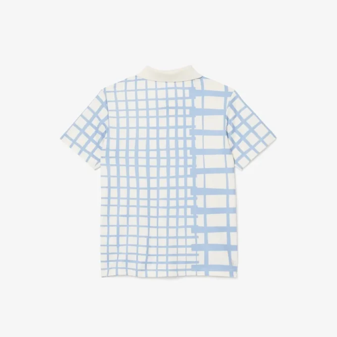 Gestreiftes Piqué-Tennis-Poloshirt für Jungen Gestreiftes Piqué-Tennis-Poloshirt für Jungen