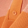 Gestreiftes Poloshirt aus Mesh-Strick
