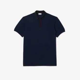 Gestreiftes Poloshirt mit Piqué-Kragen – Übergrößen – Tall