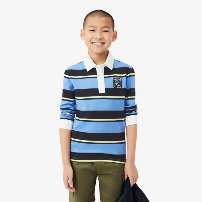 Gestreiftes Rugby-Poloshirt Gestreiftes Rugby-Poloshirt