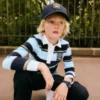 Gestreiftes Rugby-Poloshirt Gestreiftes Rugby-Poloshirt
