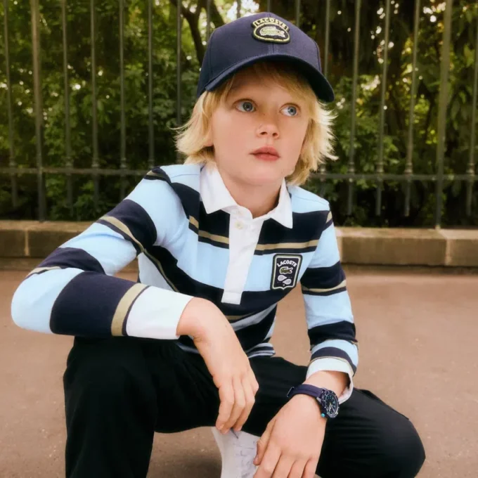Gestreiftes Rugby-Poloshirt Gestreiftes Rugby-Poloshirt