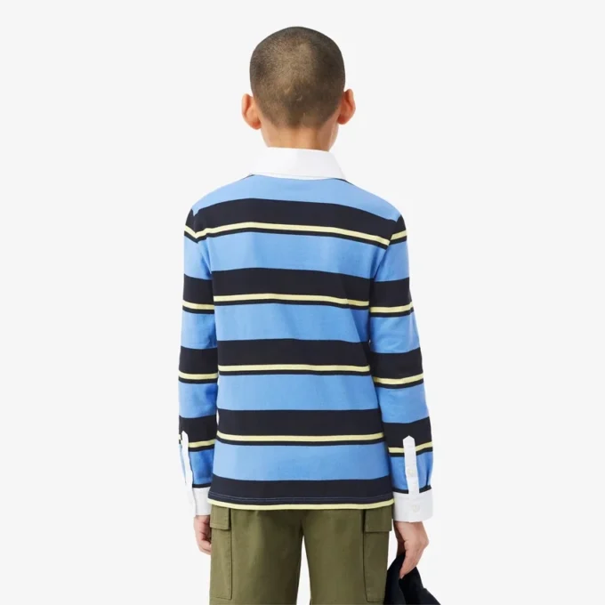 Gestreiftes Rugby-Poloshirt Gestreiftes Rugby-Poloshirt