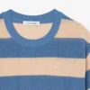 Gestreiftes T-Shirt aus Mesh-Strick