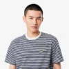 Gestreiftes T-Shirt aus schwerer Baumwolle für Herren Gestreiftes T-Shirt aus schwerer Baumwolle für Herren