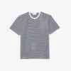 Gestreiftes T-Shirt aus schwerer Baumwolle für Herren Gestreiftes T-Shirt aus schwerer Baumwolle für Herren