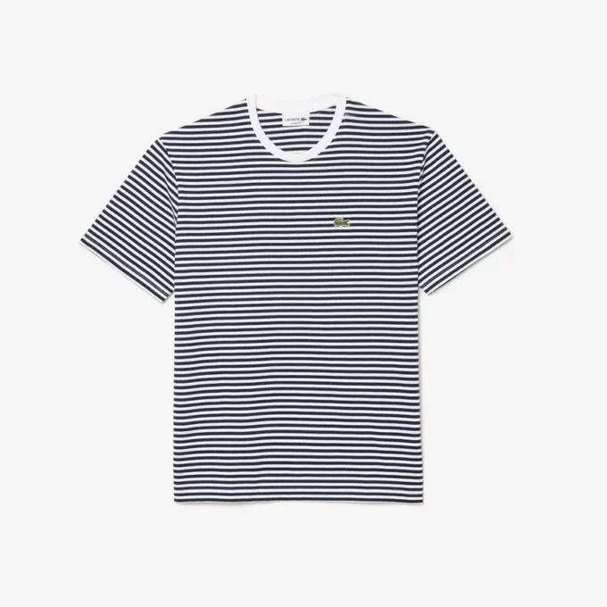 Gestreiftes T-Shirt aus schwerer Baumwolle für Herren Gestreiftes T-Shirt aus schwerer Baumwolle für Herren