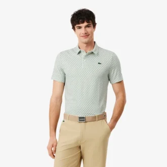 Golf-Poloshirt mit Regular Fit und Aufdruck