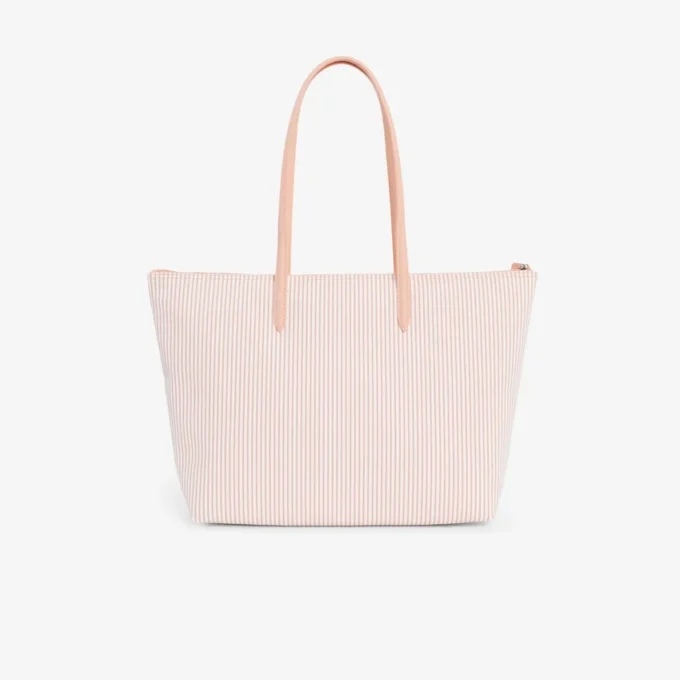 Große gestreifte L.12.12 Concept-Tasche Große gestreifte L.12.12 Concept-Tasche
