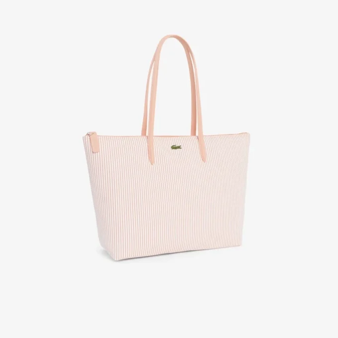 Große gestreifte L.12.12 Concept-Tasche Große gestreifte L.12.12 Concept-Tasche